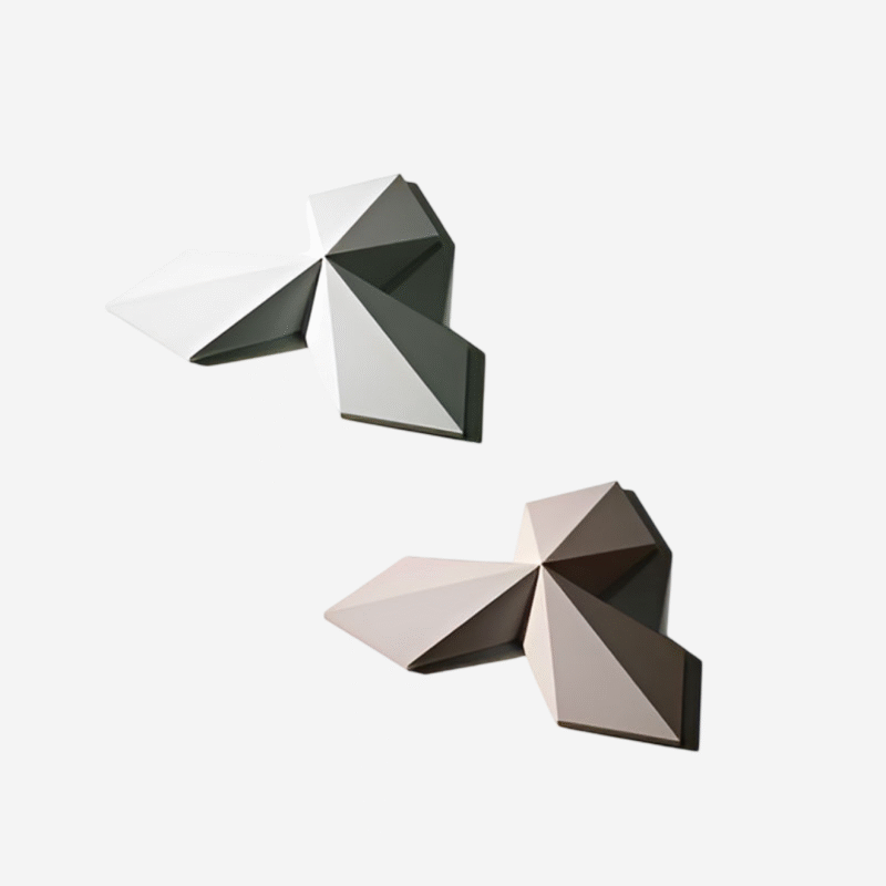 3D textured wall tile with star-shaped design in subtle colors, ideal for modern residential and commercial interior feature walls.