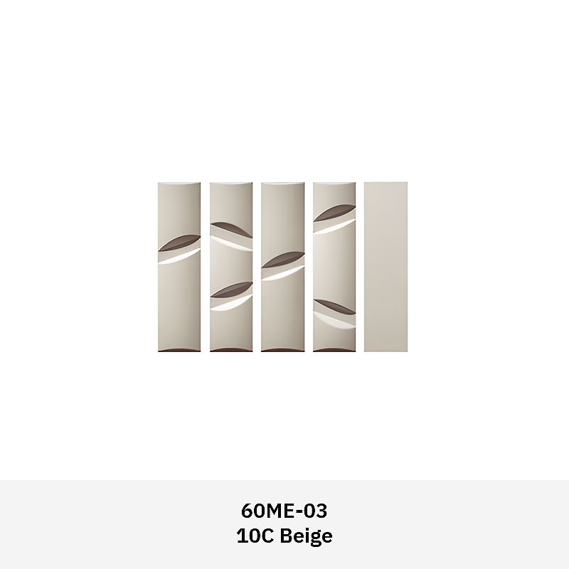 Modern accent tile with textured surface for feature walls in residential and commercial interiors. Formavox 60ME – sleek, durable, and stylish.