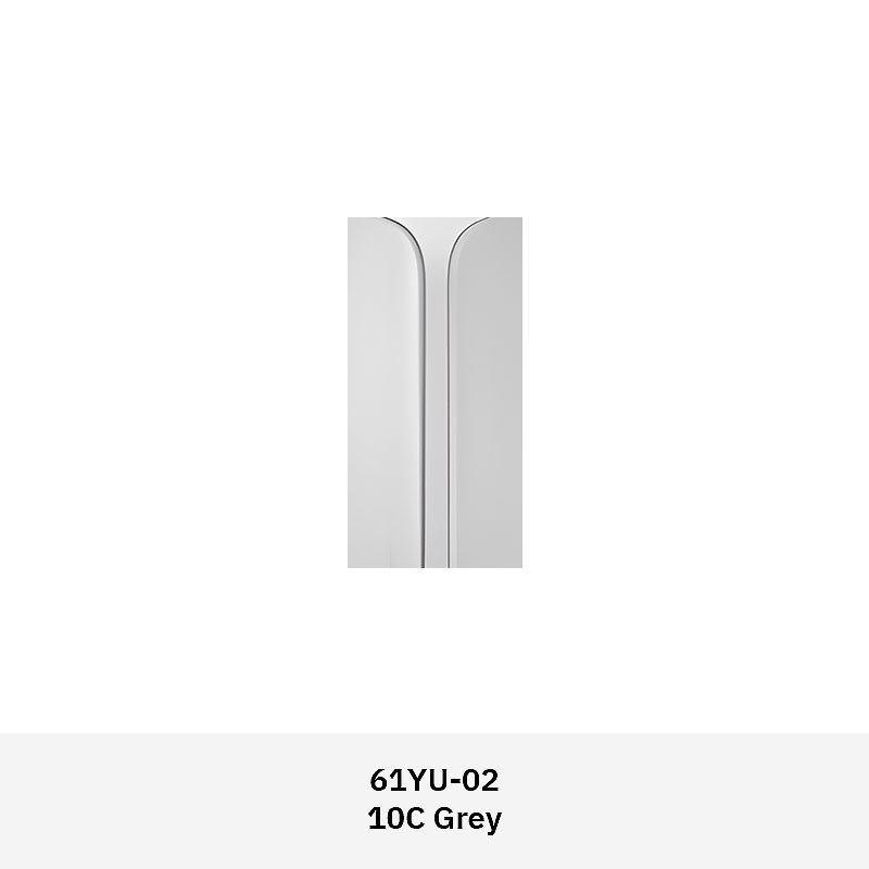 Textured 3D wall cladding tile with curved sculptural design in subtle tones, ideal for modern residential and commercial interiors.