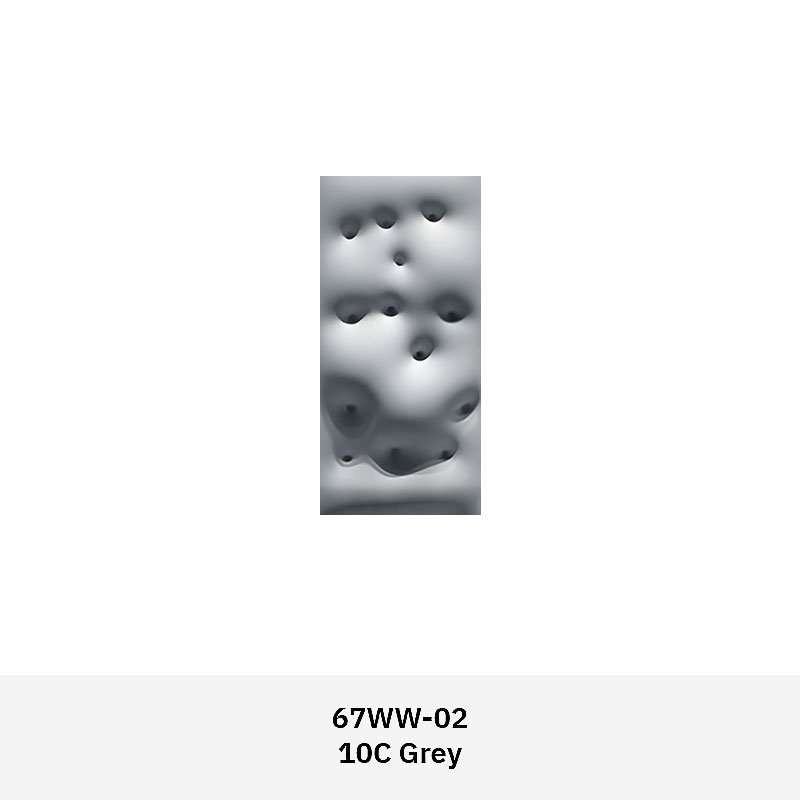 Formavox 67WW dimple-textured concrete wall tile in matte finish, showing fluid, organic surface for interior design.