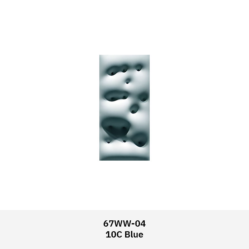 Formavox 67WW dimple-textured concrete wall tile in matte finish, showing fluid, organic surface for interior design.