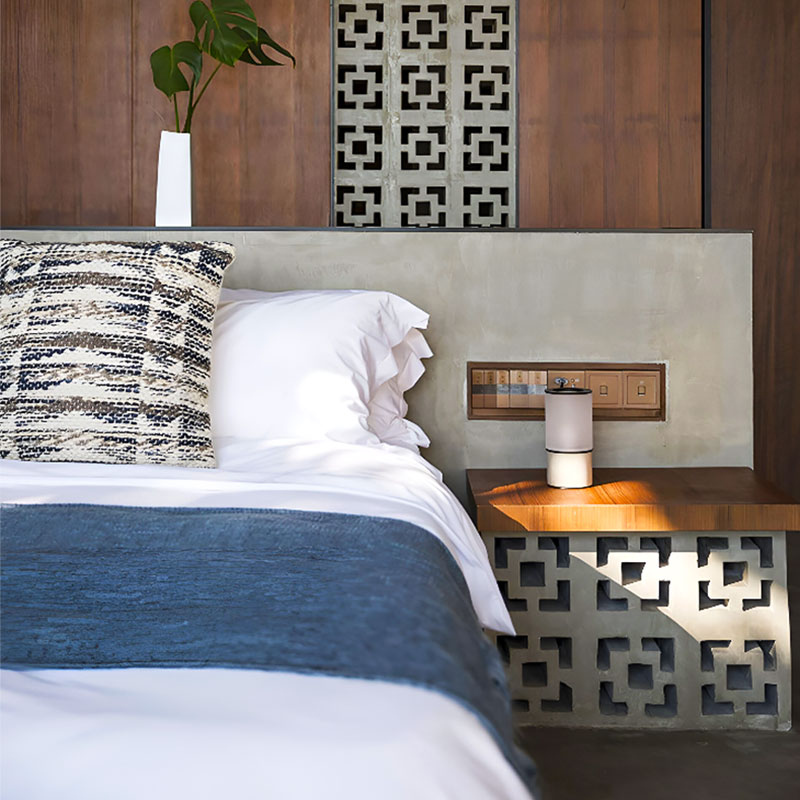 Structura SDC01 cement breeze block in decorative pattern, ideal for ventilated walls, façades, and privacy screens