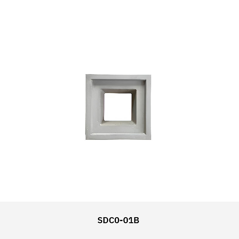 Structura SDC01 cement breeze block in decorative pattern, ideal for ventilated walls, façades, and privacy screens