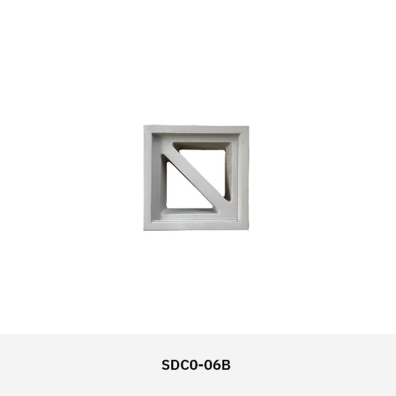 Structura SDC01 cement breeze block in decorative pattern, ideal for ventilated walls, façades, and privacy screens