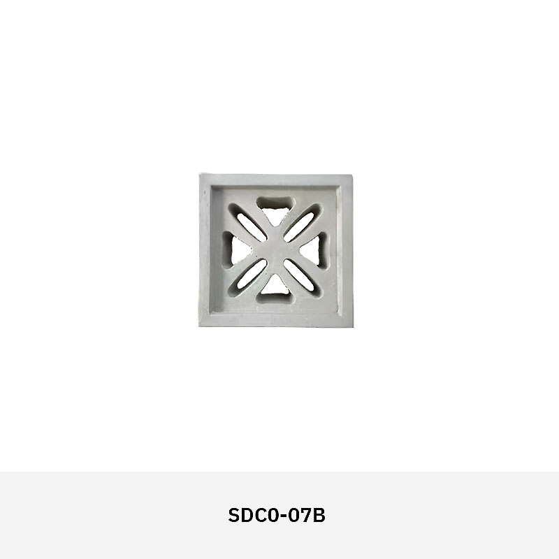 Structura SDC01 cement breeze block in decorative pattern, ideal for ventilated walls, façades, and privacy screens