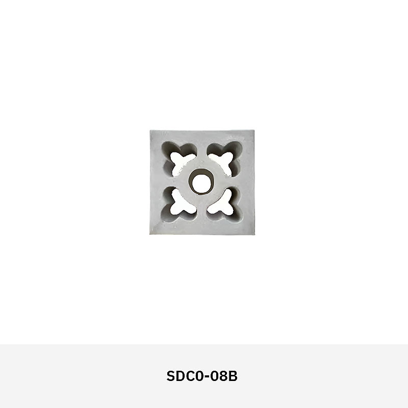 Structura SDC01 cement breeze block in decorative pattern, ideal for ventilated walls, façades, and privacy screens