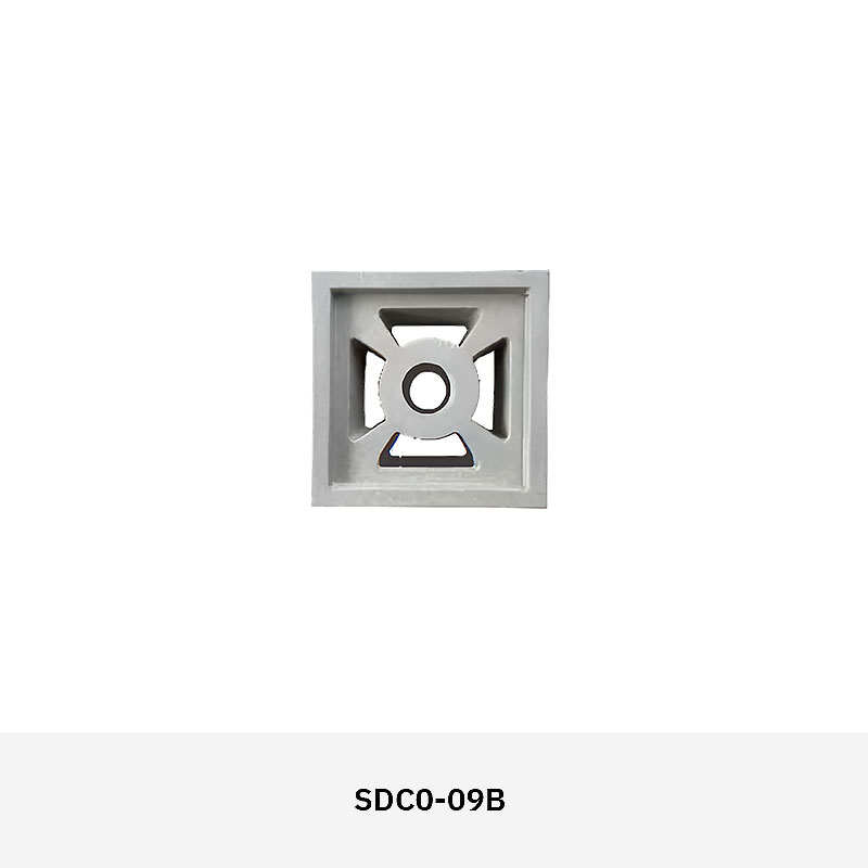 Structura SDC01 cement breeze block in decorative pattern, ideal for ventilated walls, façades, and privacy screens