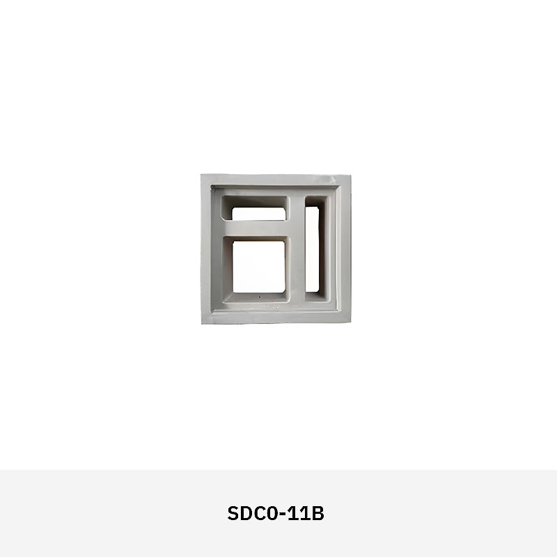 Structura SDC01 cement breeze block in decorative pattern, ideal for ventilated walls, façades, and privacy screens