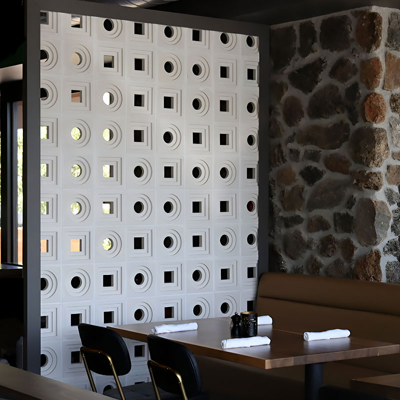 Structura SDC02 Patterned Breeze Block – modern geometric design, durable concrete, indoor & outdoor applications