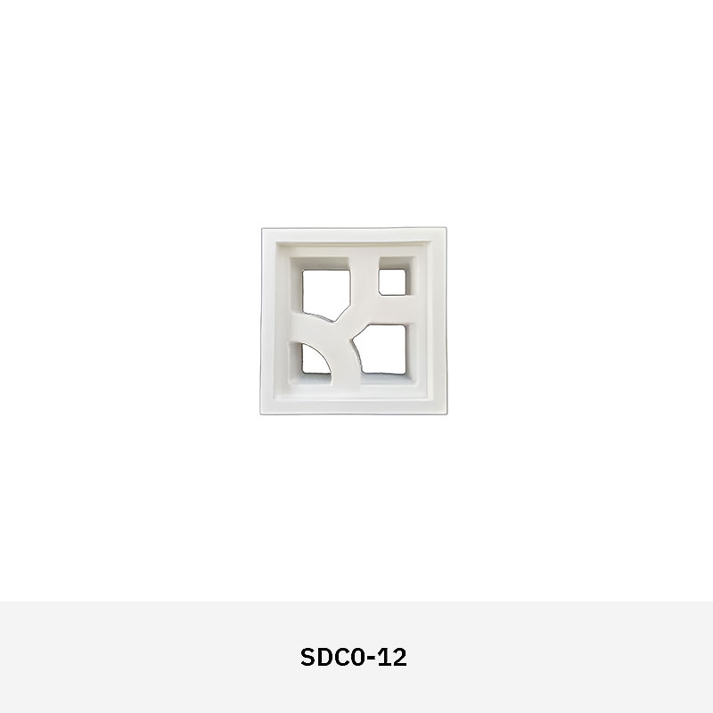 Structura SDC02 Patterned Breeze Block – modern geometric design, durable concrete, indoor & outdoor applications