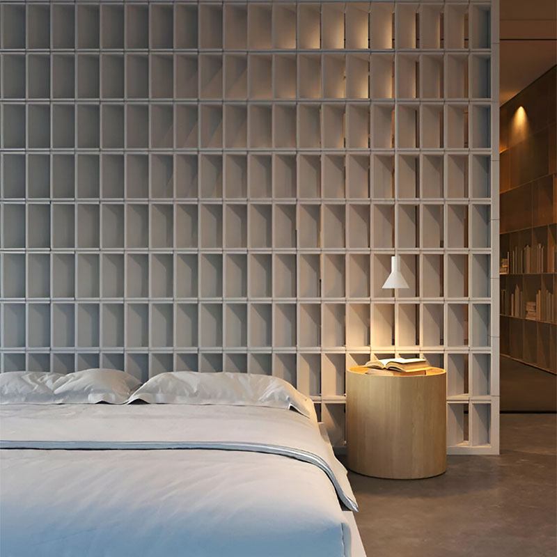 Structura SDK01 Mid Century Cement Block – geometric design, durable cement, indoor & outdoor applications