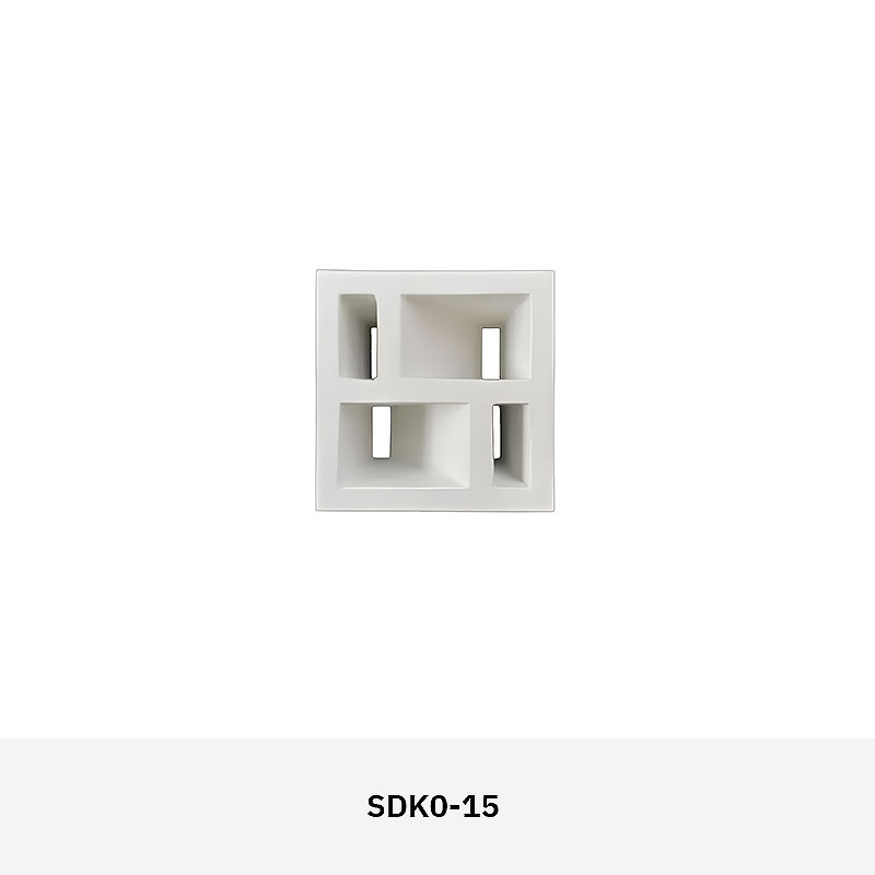 Structura SDK01 Mid Century Cement Block – geometric design, durable cement, indoor & outdoor applications