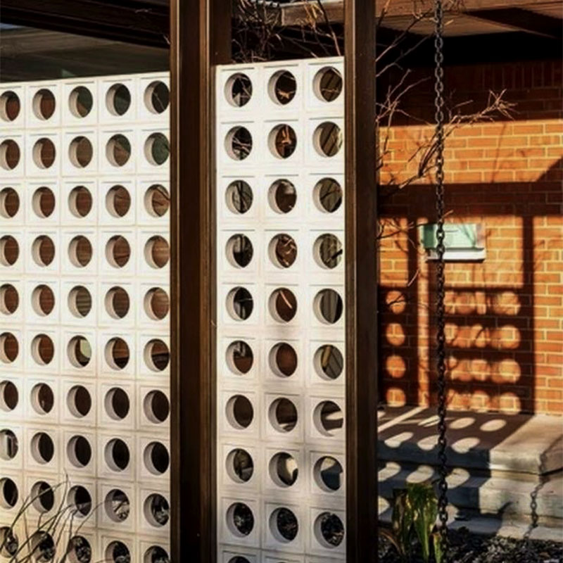 Structura SDK02 Concrete Breeze Block – mid-century geometric design, durable concrete, indoor & outdoor applications