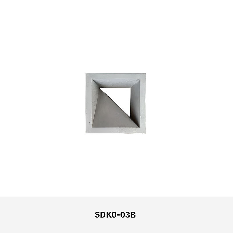 Structura SDK02 Concrete Breeze Block – mid-century geometric design, durable concrete, indoor & outdoor applications