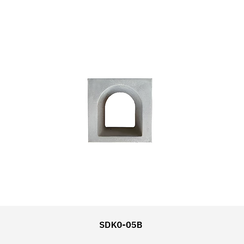 Structura SDK02 Concrete Breeze Block – mid-century geometric design, durable concrete, indoor & outdoor applications