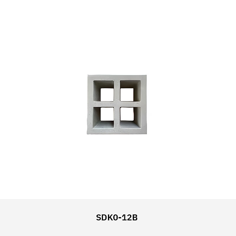 Structura SDK02 Concrete Breeze Block – mid-century geometric design, durable concrete, indoor & outdoor applications