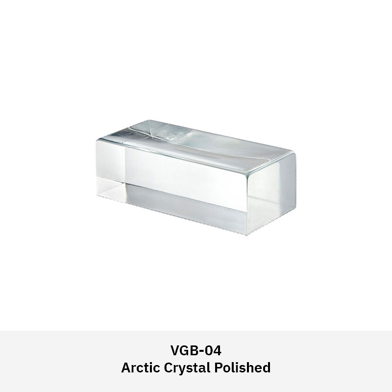 Venetian glass brick in polished, natural, or frosted finish for decorative interior walls and partition