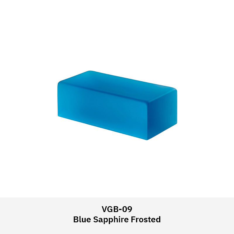 Venetian glass brick in polished, natural, or frosted finish for decorative interior walls and partition