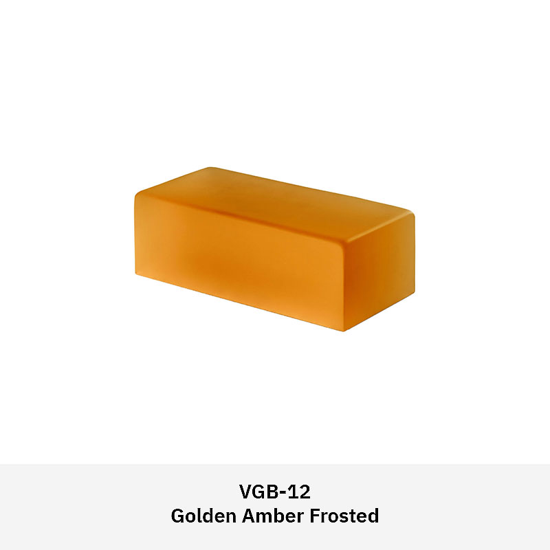 Venetian glass brick in polished, natural, or frosted finish for decorative interior walls and partition