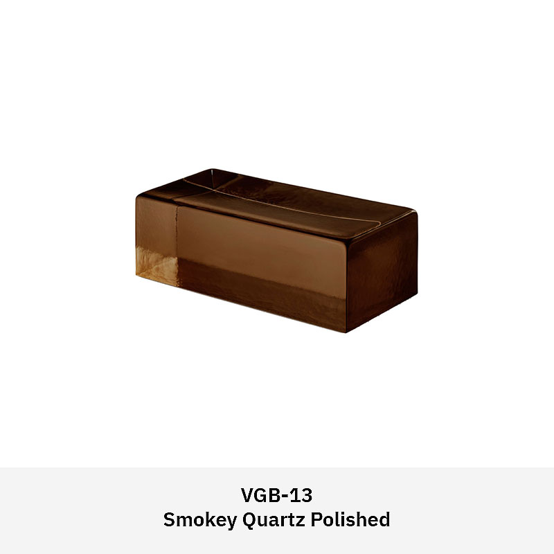 Venetian glass brick in polished, natural, or frosted finish for decorative interior walls and partition