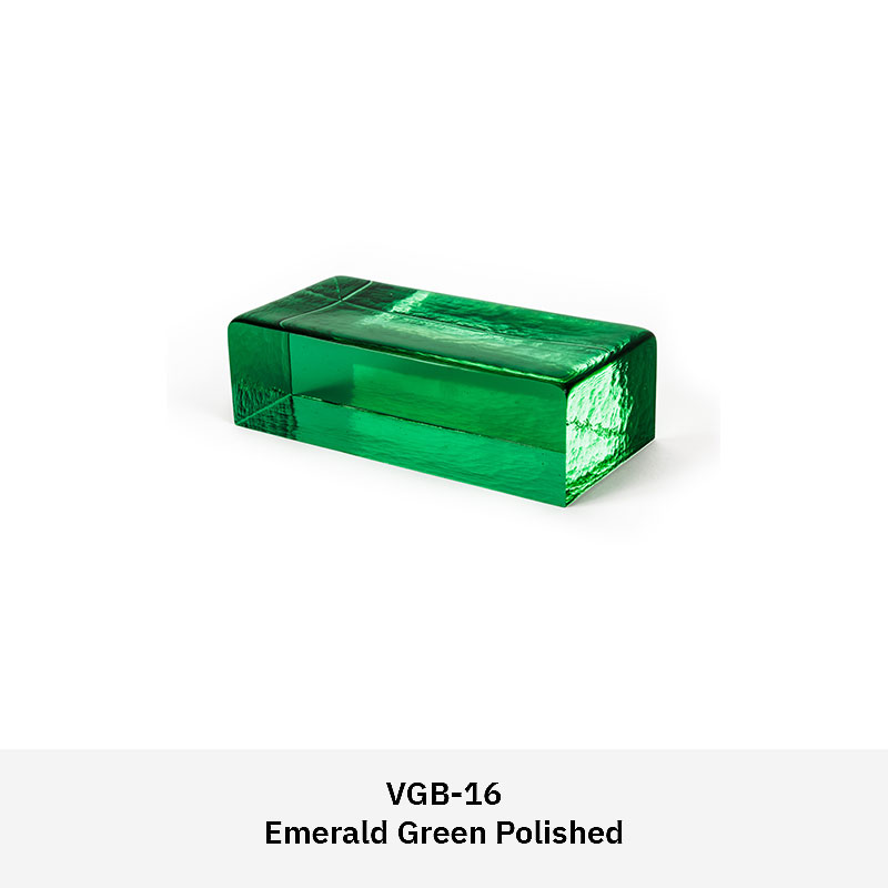 Venetian glass brick in polished, natural, or frosted finish for decorative interior walls and partition