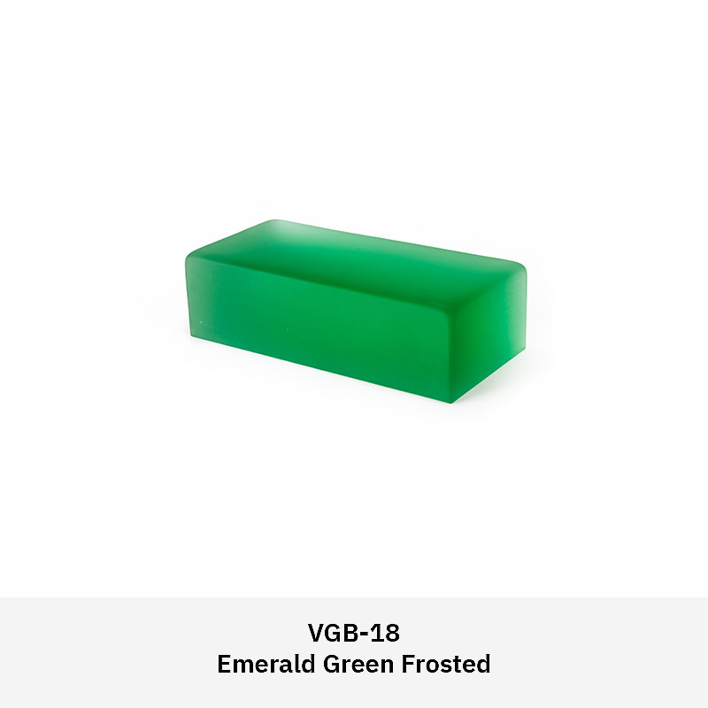 Venetian glass brick in polished, natural, or frosted finish for decorative interior walls and partition