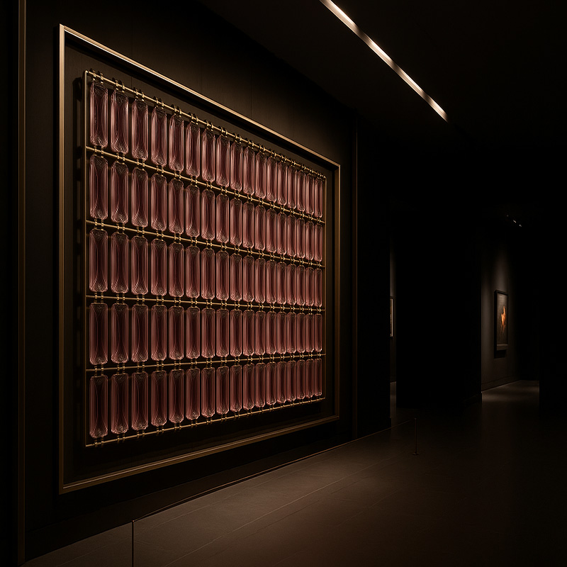 ORNVITRUM YZ0COSR colored slim glass brick for interior partitions