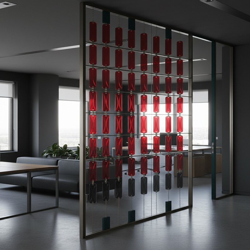 ORNVITRUM YZ0COSR colored slim glass brick for interior partitions