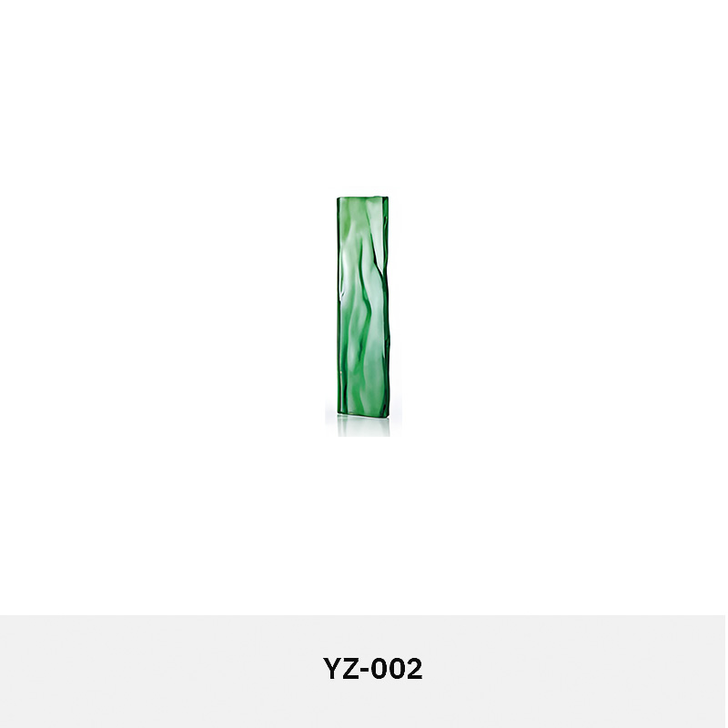ORNVITRUM YZ0COTR colored textured glass panels for modern interior partitions and wall designs.