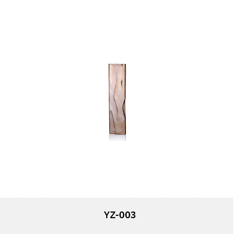 ORNVITRUM YZ0COTR colored textured glass panels for modern interior partitions and wall designs.