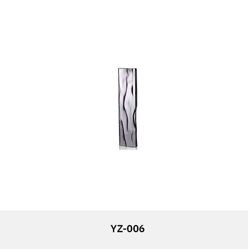 ORNVITRUM YZ0COTR colored textured glass panels for modern interior partitions and wall designs.