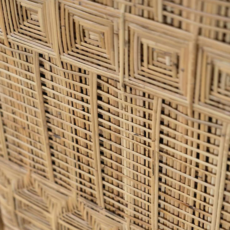 Square Synthetic Rattan Panel used for outdoor wall cladding and partitions