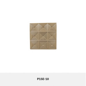 RATTAFORM P1SE Square Synthetic Rattan Panel installed on modern interior wall