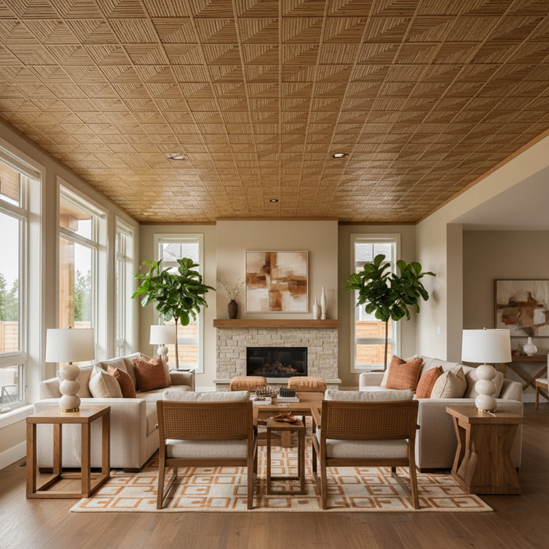 Handcrafted corner-weave synthetic rattan panel with PE rattan and powder-coated aluminum frame for interior and exterior design