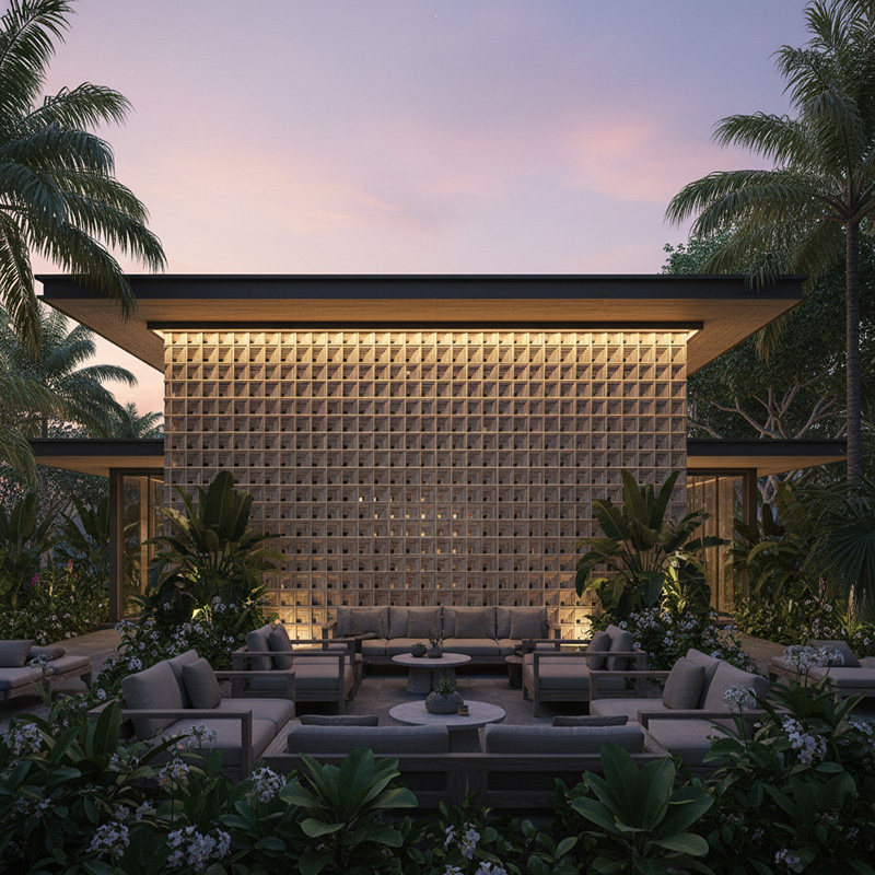 Handcrafted corner-weave synthetic rattan panel with PE rattan and powder-coated aluminum frame for interior and exterior design