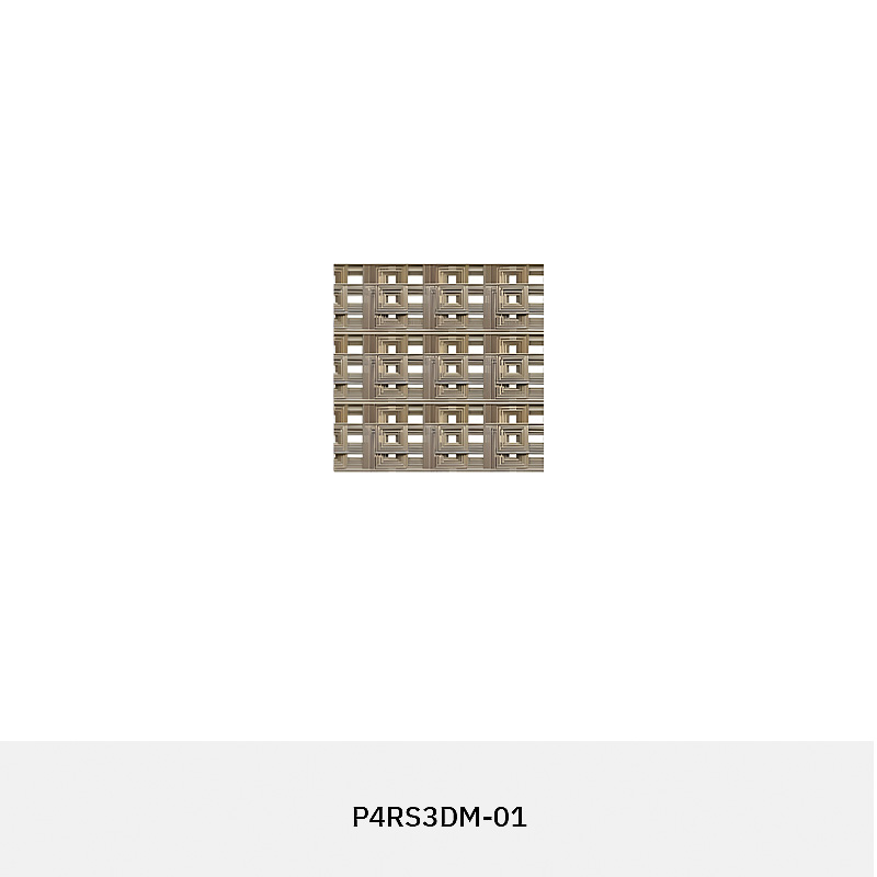 Modern 3D synthetic rattan panel with woven geometric pattern for architectural and interior use