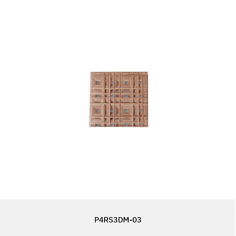 Modern 3D synthetic rattan panel with woven geometric pattern for architectural and interior use