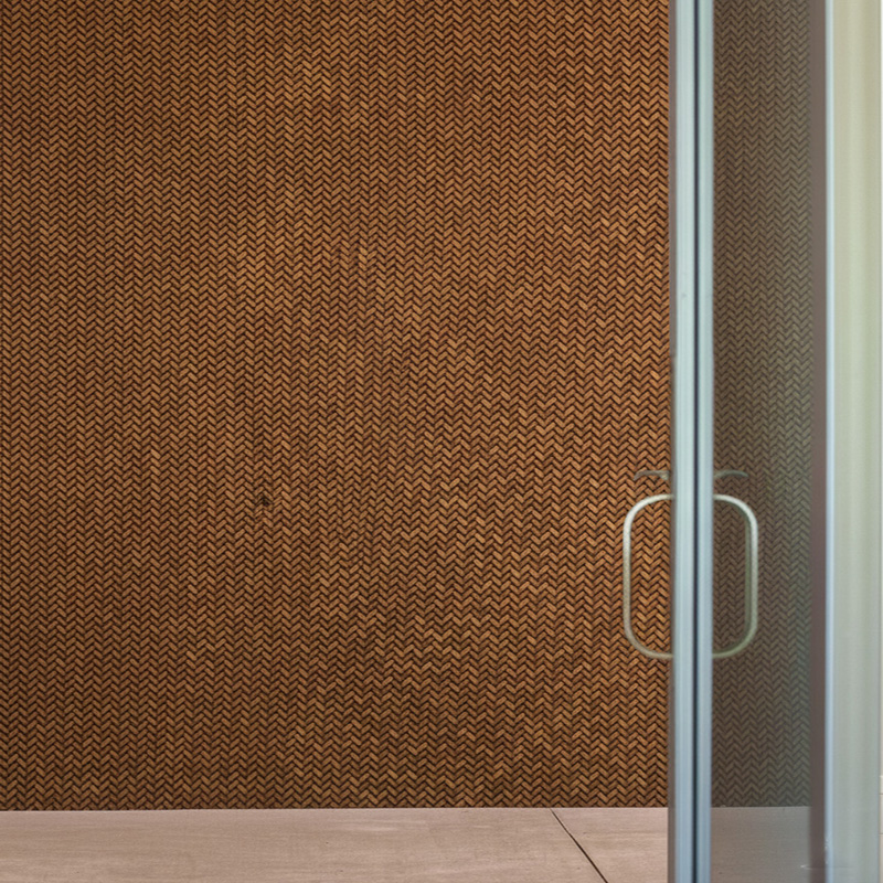 RATTANA-P6ZZH synthetic rattan zig zag panel with modern HDPE woven texture for walls, ceilings, and partitions