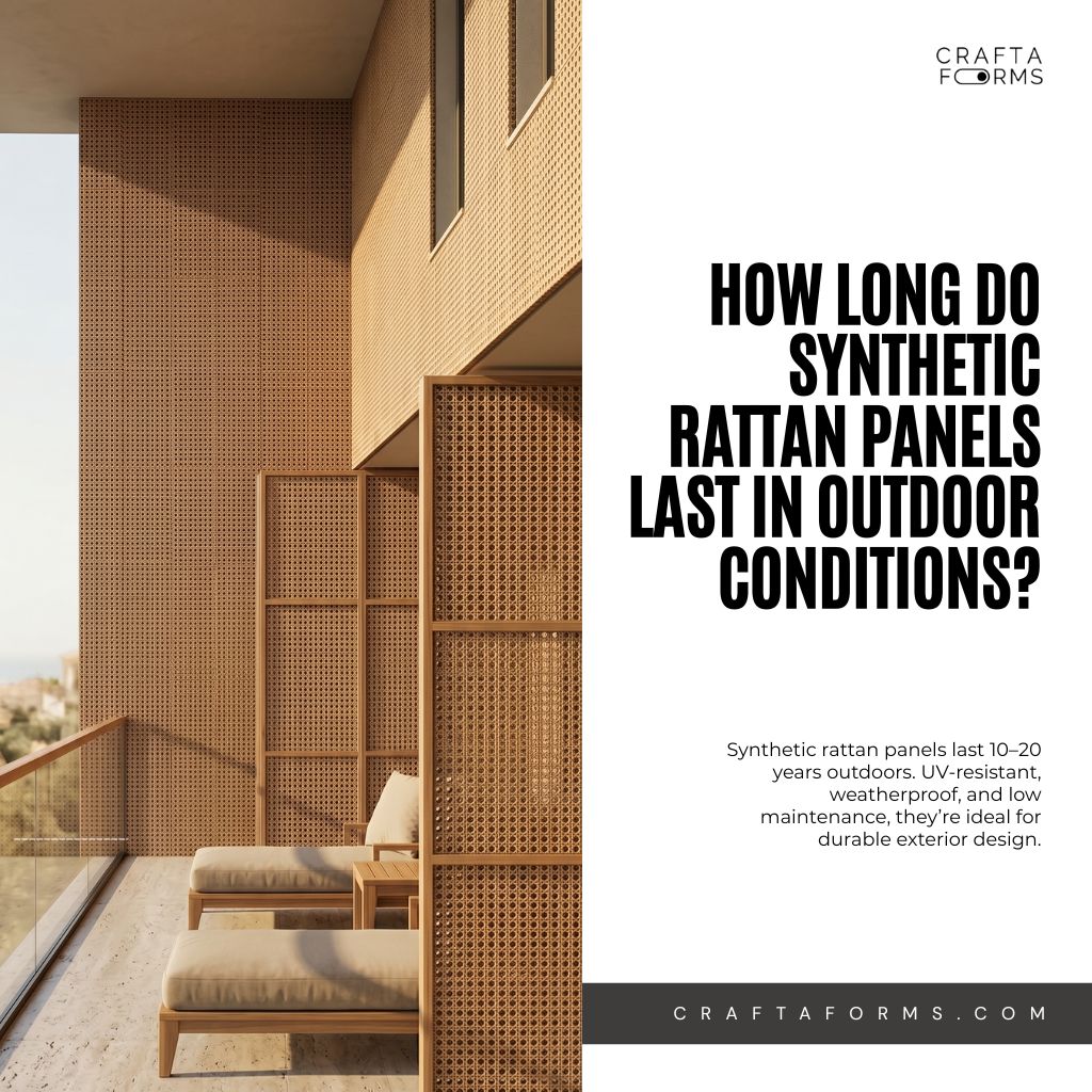 How Long Do Synthetic Rattan Panels Last in Outdoor Conditions?