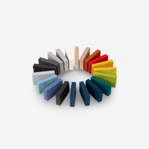 Modern PET felt decorative acoustic panels in multiple colors used for sound absorption on interior wal