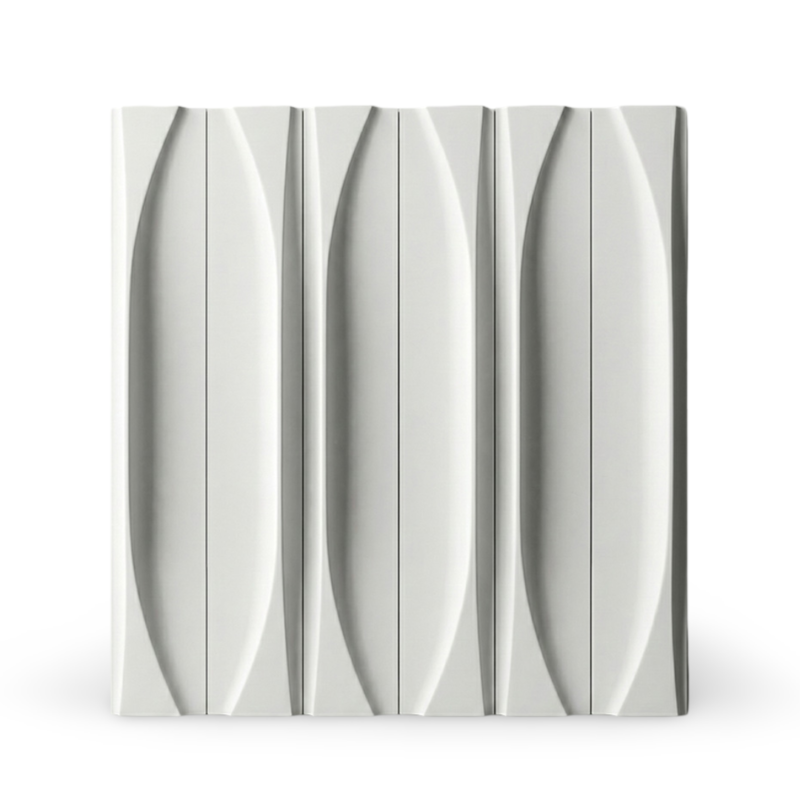 CAEME CFY3D Yacht white 3D cement brick wall panel with textured surface for modern interior and exterior walls