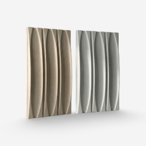 CAEME CFY3D Yacht white 3D cement brick wall panel with textured surface for modern interior and exterior walls