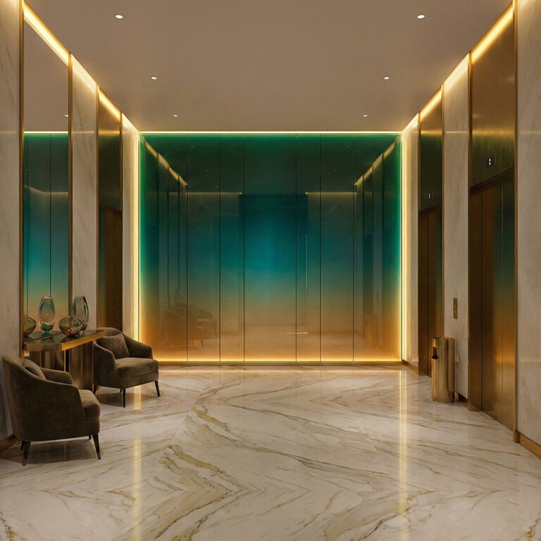 Gradient Glass Panel Custom Gradient Glass Panels GLASMETRA- CF0CGGP - Crafta Forms