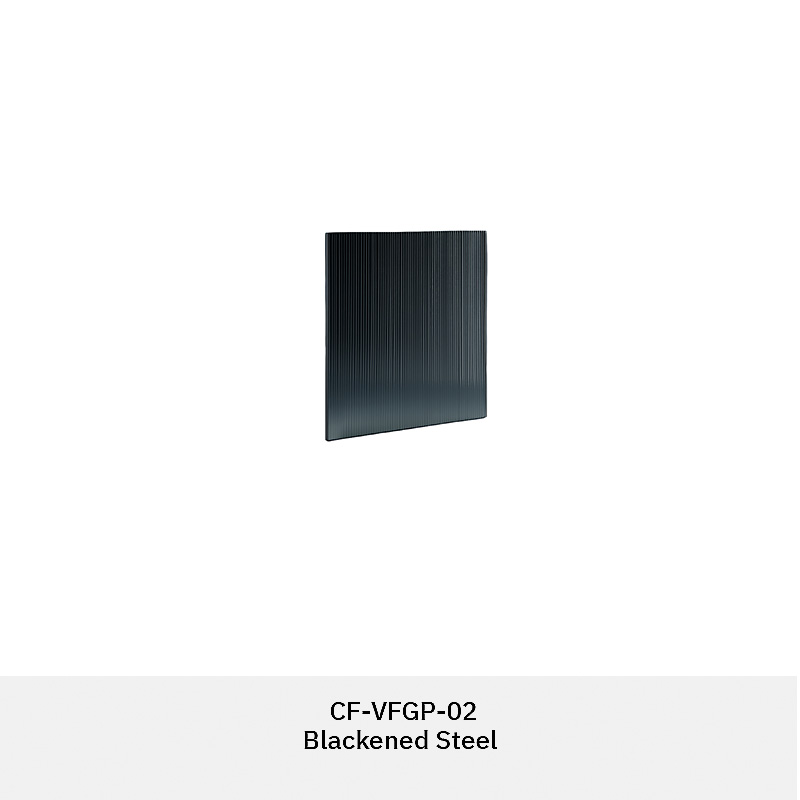 GLASMETRA CFVFGP Vistaline fluted glass panel with vertical ribbed texture for modern interior glass wall panels and partitions
