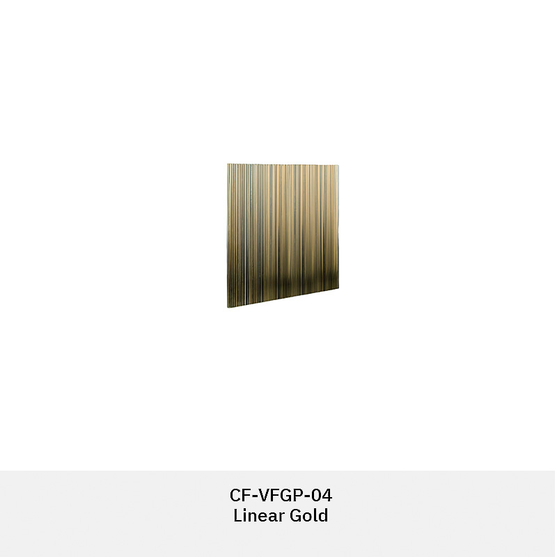 GLASMETRA CFVFGP Vistaline fluted glass panel with vertical ribbed texture for modern interior glass wall panels and partitions