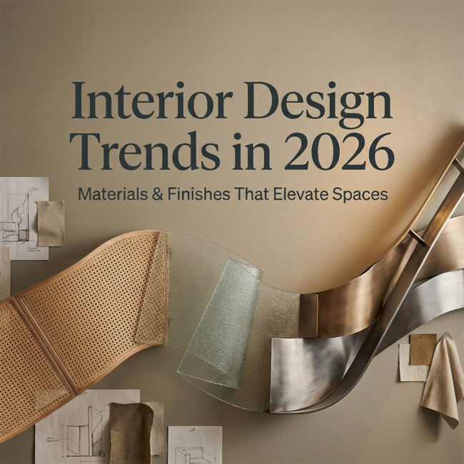 Interior Materials and Finishes Trends 2026 for Modern Spaces