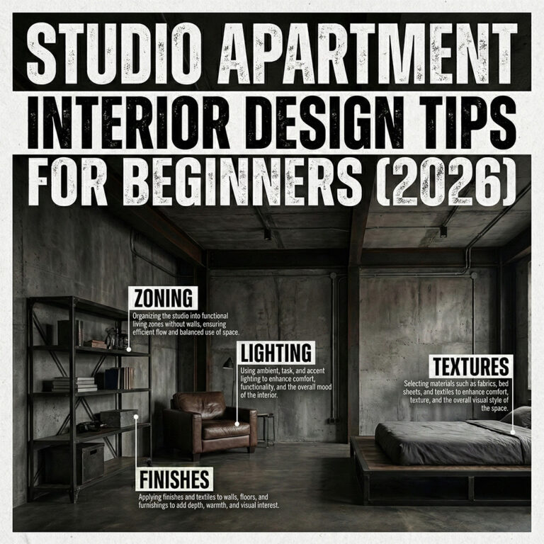 Photo inspiration: Studio Apartment Decorating For Beginners Reference: Studio Apartment Interior Design Tips For Beginners In 2026