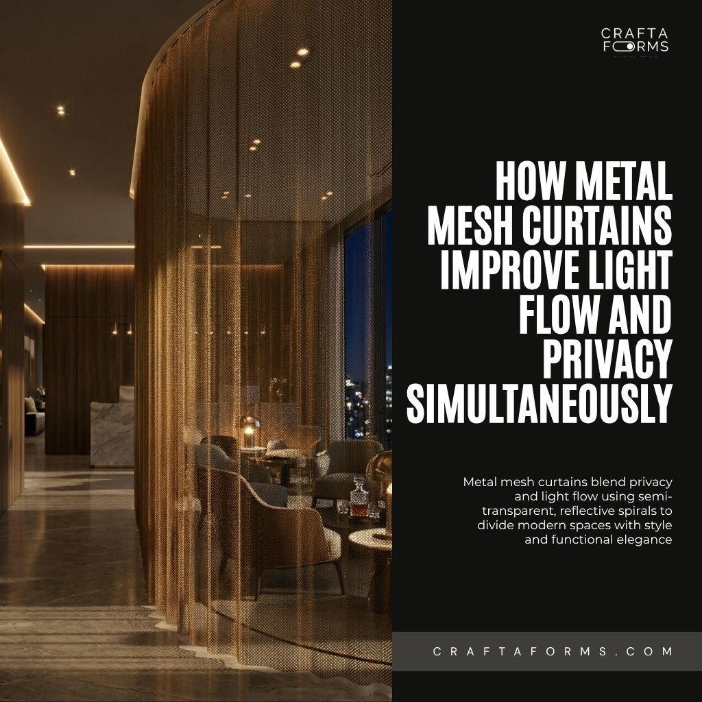 How Metal Mesh Curtains Improve Light Flow and Privacy Simultaneously