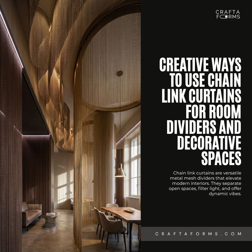 Creative Ways to Use Chain Link Curtains for Room Dividers and Decorative Spaces