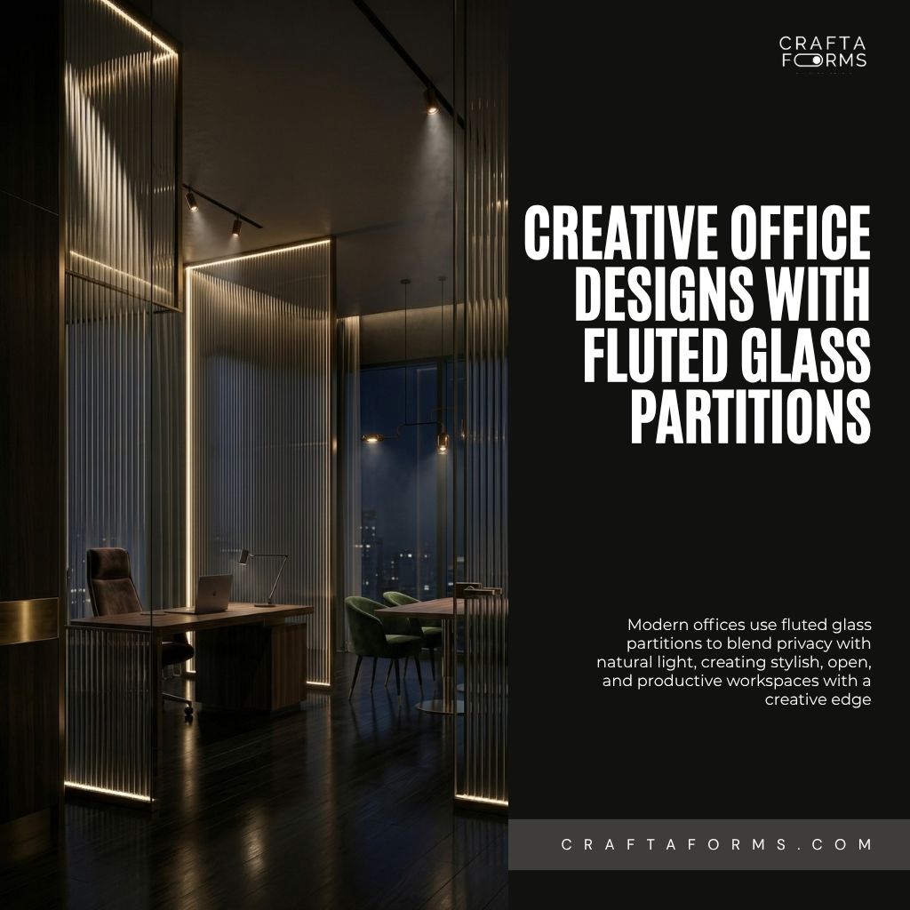 Creative Office Designs with Fluted Glass Partitions